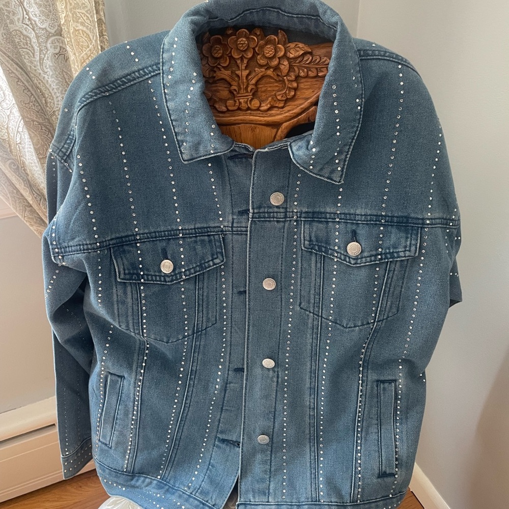 Bedazzled jean jacket